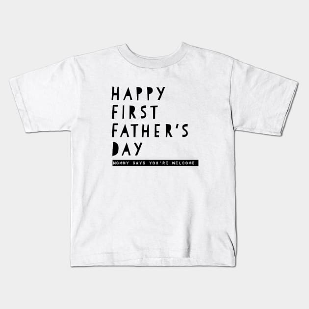 Fathers day Kids T-Shirt by osaya